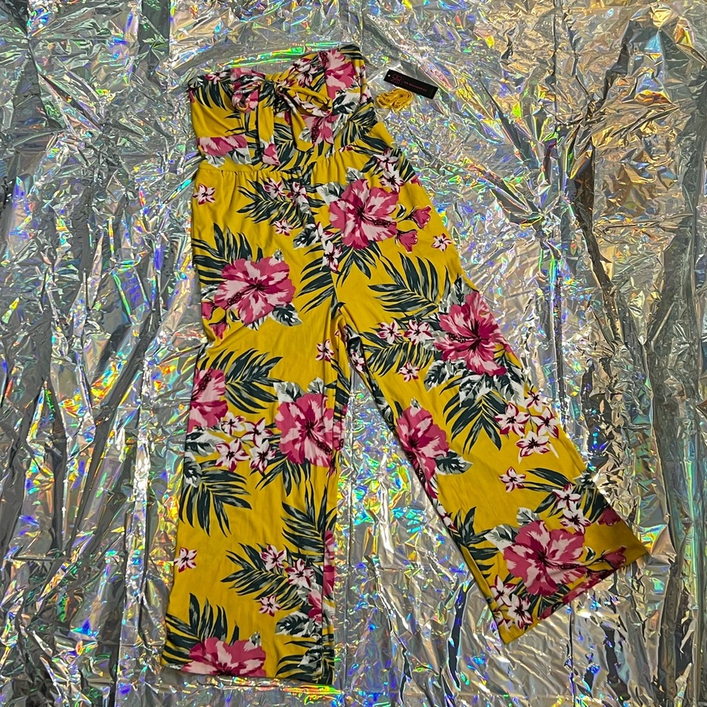 Floral Print Jumpsuit